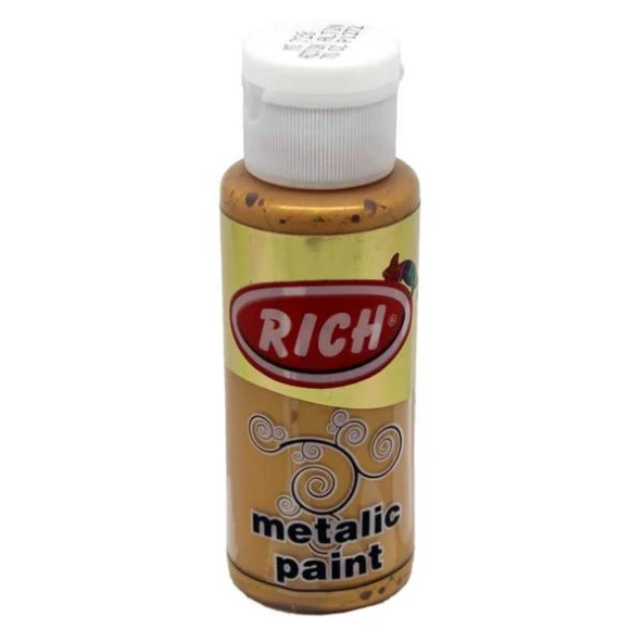 Rich Metalik Akrilik Boya 60 cc. 728 AZTEK ALTIN