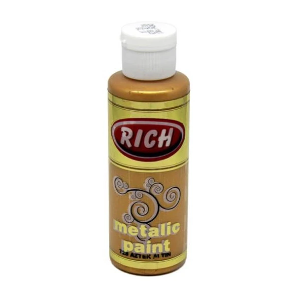 Rich Metalik Akrilik Boya 120 cc. 728 AZTEK ALTIN
