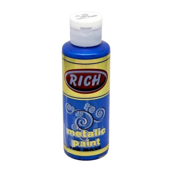 Rich Metalik Akrilik Boya 120 cc. 752 MAVİ