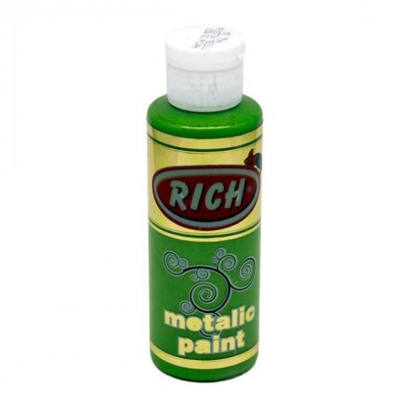 Rich Metalik Akrilik Boya 120 cc. 756 FISTIK YEŞİLİ