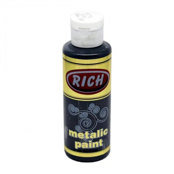 Rich Metalik Akrilik Boya 120 cc. 770 SİYAH