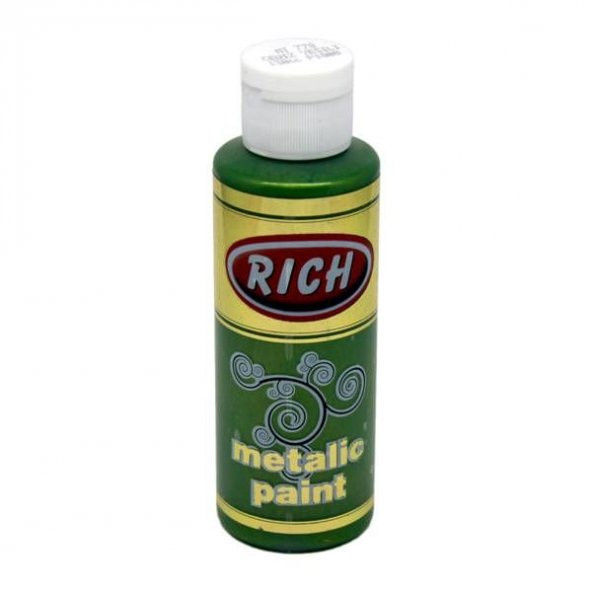 Rich Metalik Akrilik Boya 120 cc. 778 CEVİZ YEŞİLİ
