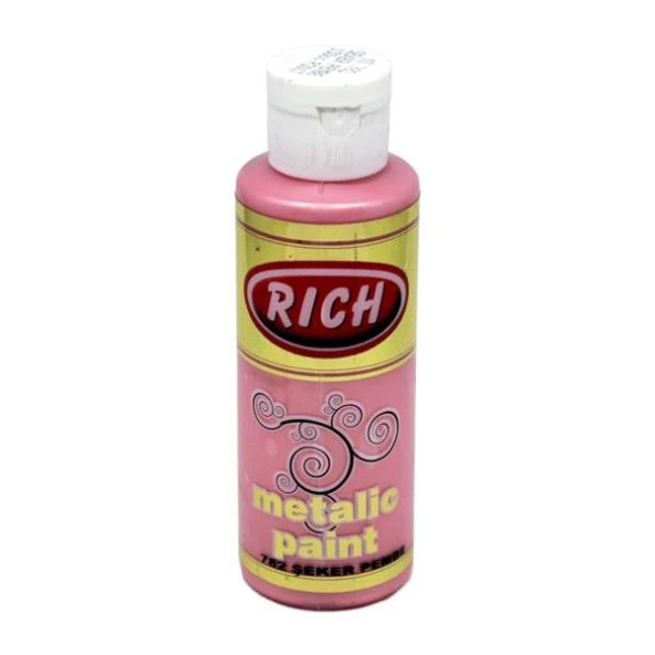 Rich Metalik Akrilik Boya 120 cc. 782 ŞEKER PEMBE