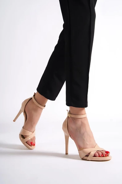 Pearl Ten Rugan Platform Topuklu Abiye Ayakkabı - 3