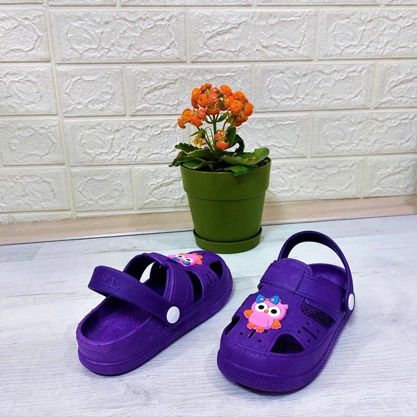 Da-Ye 1001 P Mor Önü Kapalı Yumuşacık Kaydırmaz Sandalet & Terlik - 8