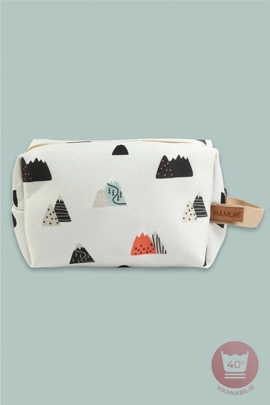 Kirli Temiz Islak Organizer Çantası Poyraz Bebek Çocuk Kıyafet Çamaşır Anne Makyaj Alezli Çanta - Resim 3