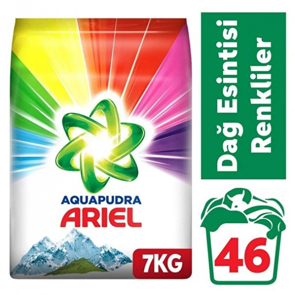 Ariel Aqua & Pudra Dağ Esintisi Renkliler 7 Kg