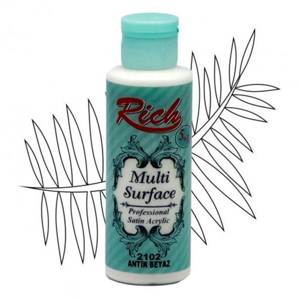 Rich Multi Surface Her Yüzey İçin Akrilik Boya 120 cc. 2102 ANTİK BEYAZ