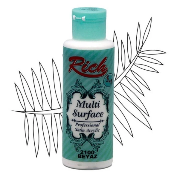 Rich Multi Surface Her Yüzey İçin Akrilik Boya 120 cc. 2100 BEYAZ