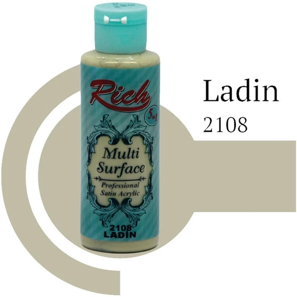 Rich Multi Surface Her Yüzey İçin Akrilik Boya 120 cc. 2108 LADİN