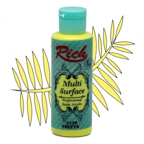 Rich Multi Surface Her Yüzey İçin Akrilik Boya 120 cc. 2126 FREZYA