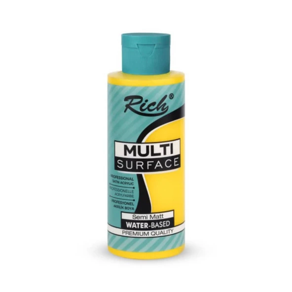 Rich Multi Surface Her Yüzey İçin Akrilik Boya 120 cc. 2129 SARI