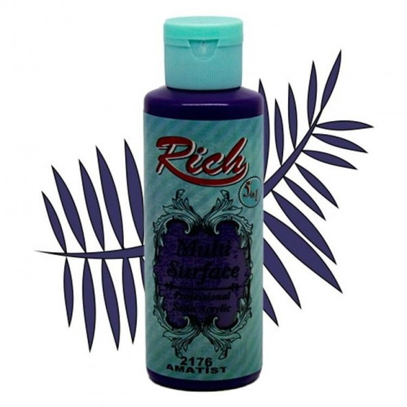 Rich Multi Surface Her Yüzey İçin Akrilik Boya 120 cc. 2176 AMATİST ürün görseli