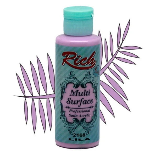 Rich Multi Surface Her Yüzey İçin Akrilik Boya 120 cc. 2168 LİLA