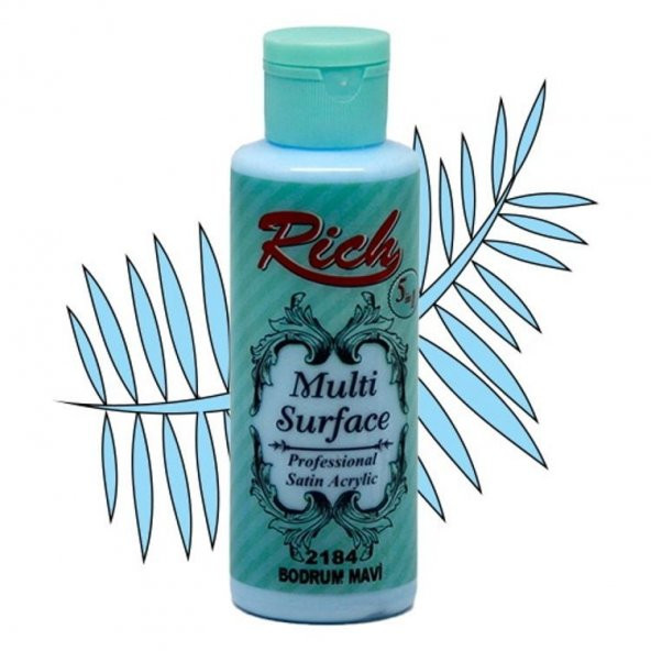 Rich Multi Surface Her Yüzey İçin Akrilik Boya 120 cc. 2184 BODRUM MAVİ ürün görseli