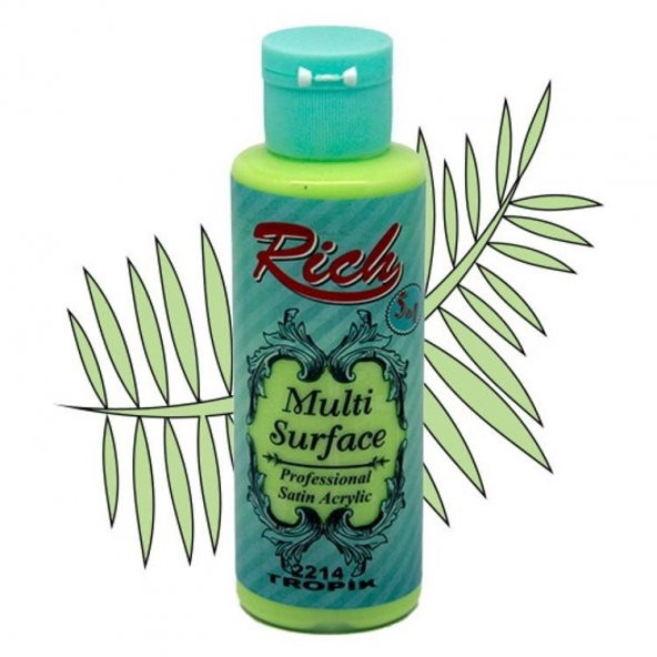 Rich Multi Surface Her Yüzey İçin Akrilik Boya 120 cc. 2214 TROPİK