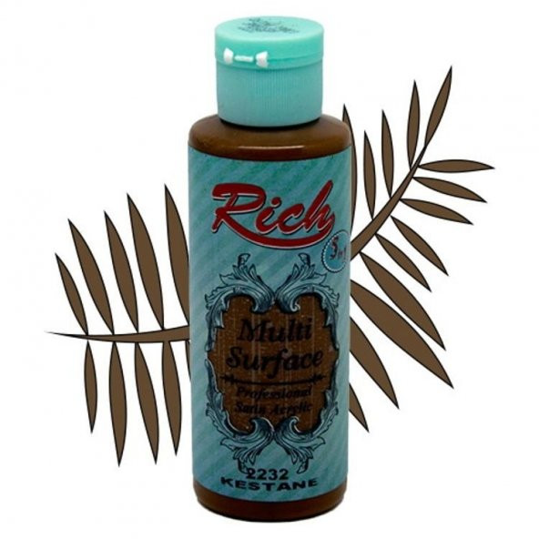 Rich Multi Surface Her Yüzey İçin Akrilik Boya 120 cc. 2232 KESTANE ürün görseli