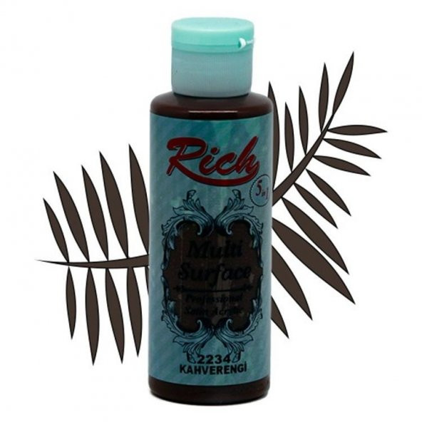 Rich Multi Surface Her Yüzey İçin Akrilik Boya 120 cc. 2234 KAHVERENGİ ürün görseli