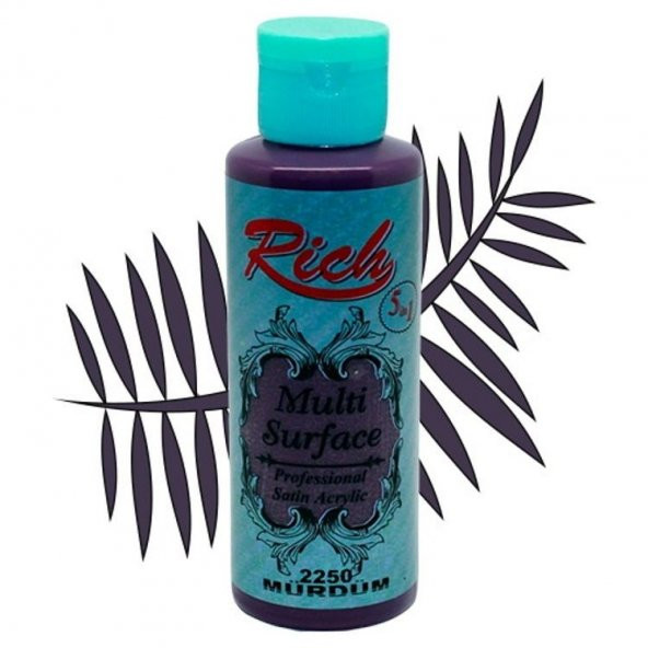 Rich Multi Surface Her Yüzey İçin Akrilik Boya 120 cc. 2250 MÜRDÜM