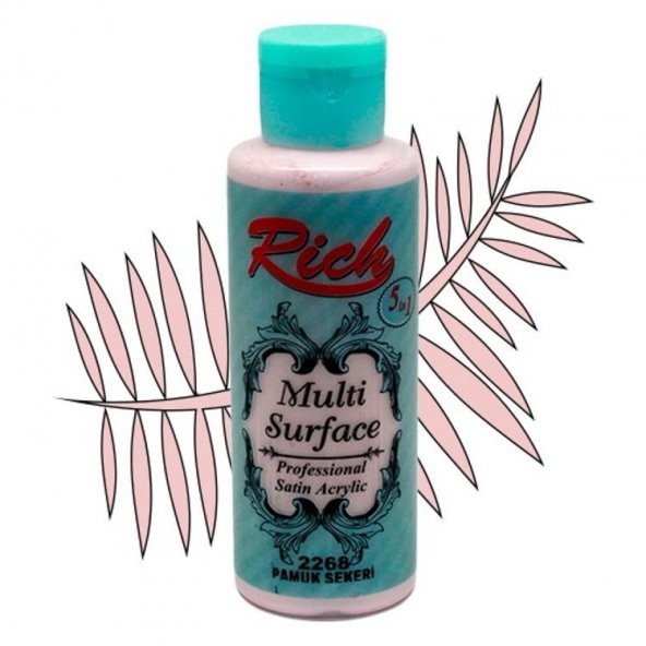 Rich Multi Surface Her Yüzey İçin Akrilik Boya 120 cc. 2268 PAMUK ŞEKERİ