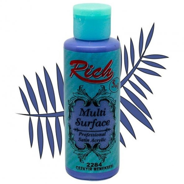 Rich Multi Surface Her Yüzey İçin Akrilik Boya 120 cc. 2284 CEZAYİR MENEKŞESİ