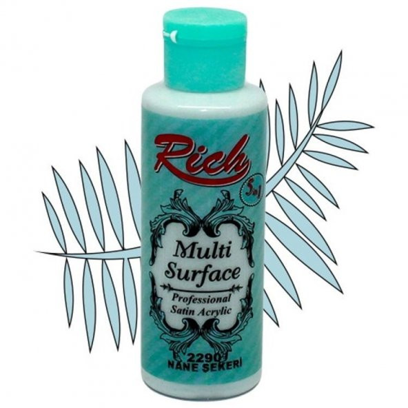 Rich Multi Surface Her Yüzey İçin Akrilik Boya 120 cc. 2290 NANE ŞEKERİ
