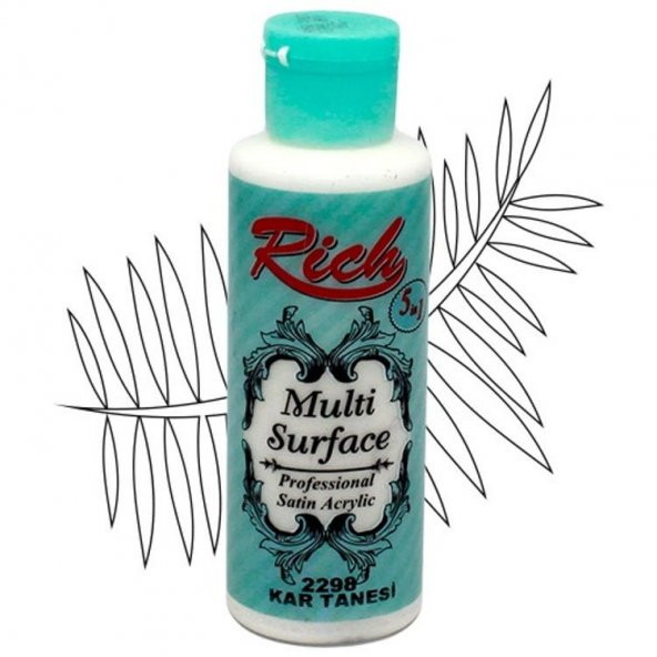 Rich Multi Surface Her Yüzey İçin Akrilik Boya 120 cc. 2298 KAR TANESİ