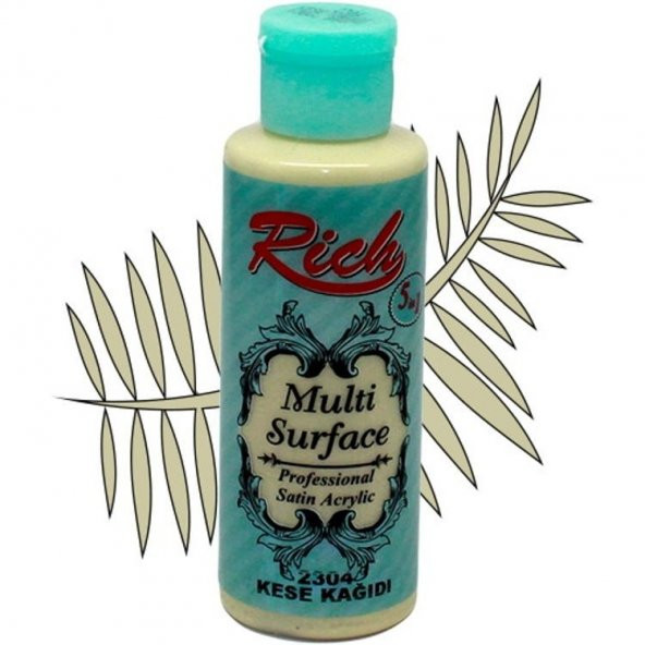 Rich Multi Surface Her Yüzey İçin Akrilik Boya 120 cc. 2304 KESE KAĞIDI