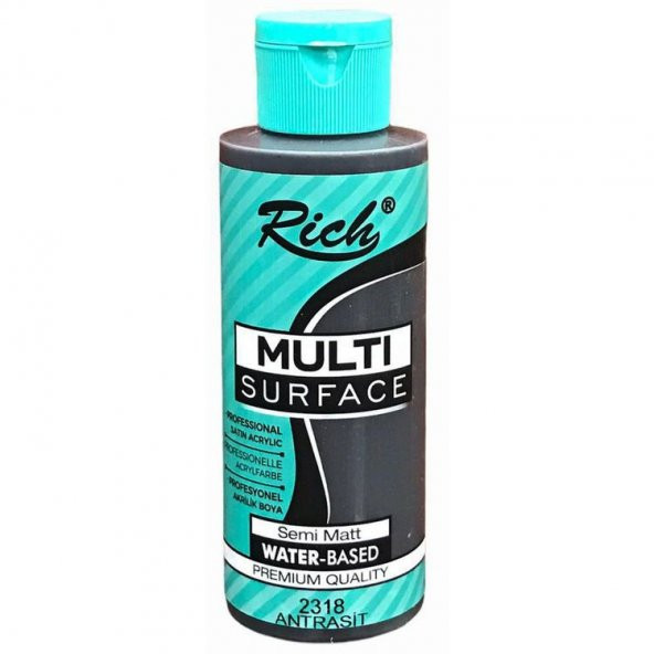 Rich Multi Surface Her Yüzey İçin Akrilik Boya 120 cc. 2318 ANTRASİT