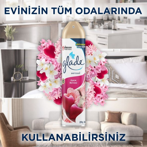 Glade Hava Tazeleyici Aerosol Oda Kokusu Aşkın Büyüsü - 6