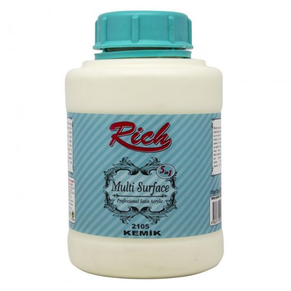 Rich Multi Surface Her Yüzey İçin Akrilik Boya 1250 cc 2105 KEMİK