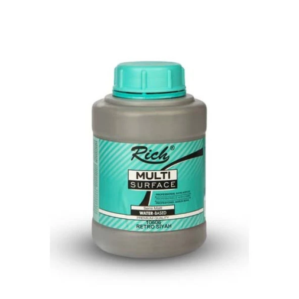 Rich Multi Surface Her Yüzey İçin Akrilik Boya 1250 cc 2316 RETRO SİYAH