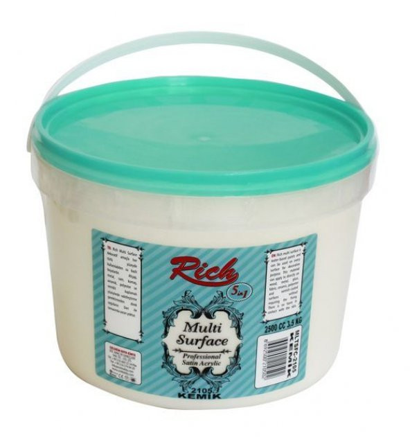 Rich Multi Surface Her Yüzey İçin Akrilik Boya 2500 cc 2105 KEMİK ürün görseli
