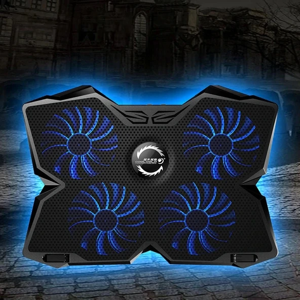 COOLCOLD Gaming 4 Fanlı Işıklı Notebook Laptop Soğutucu Stand