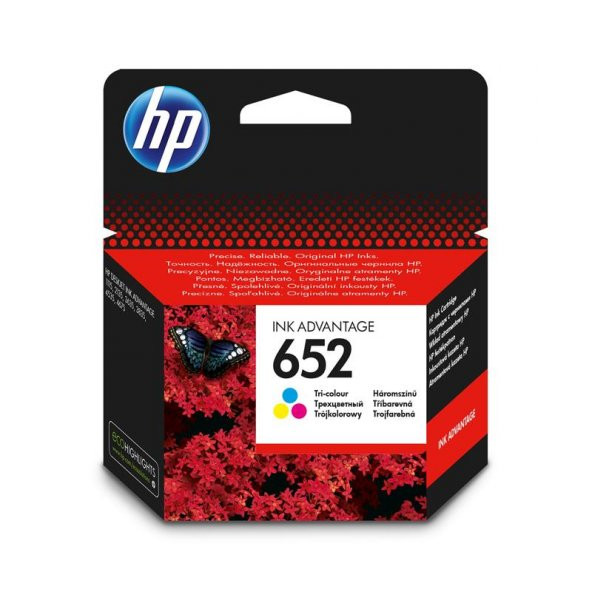 HP Mürekkep Kartuş Orj. No:652 Renkli - Resim 3