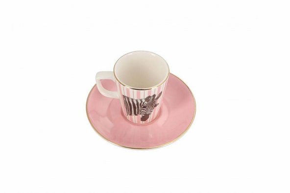 Porland Wild Life Zebra Tabaklı Kahve Fincanı 75cc 04ALM005283 - 2