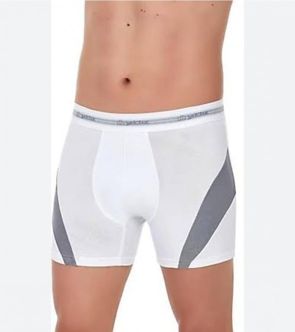YILDIZ 115 ERKEK BEYAZ COMFORT MODAL BOXER 6 ADET