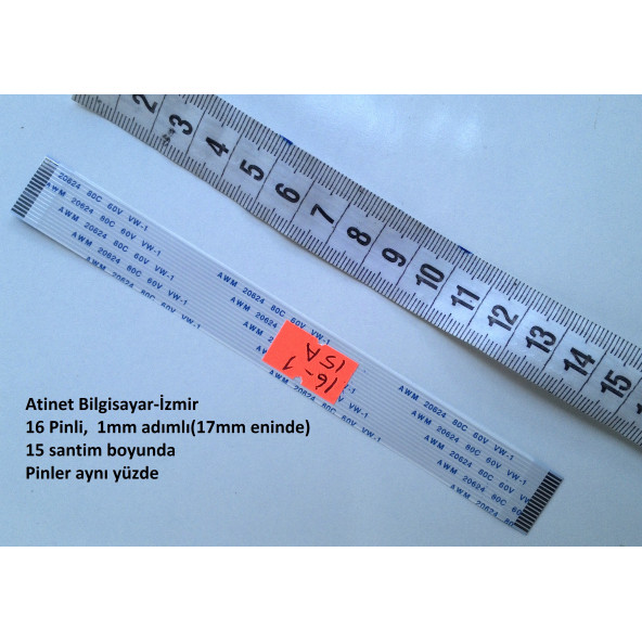 Mega Mg-3361bt Oto Teyp Awm Flex Kablosu 16-1-15A - Resim 2