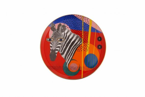Porland Wild Life Zebra Düz Tabak 28 cm 04ALM005136
