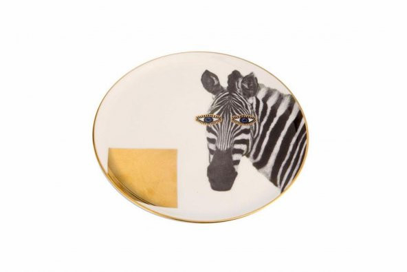 Porland Wild Life Zebra Düz Tabak 20 cm  04ALM00S134 - 2