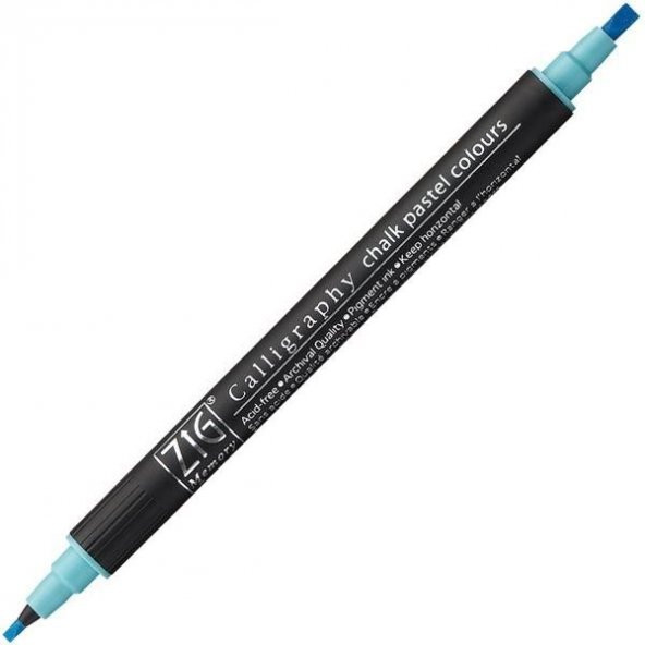 Zig Calligraphy Chalk Pastel Çift Uçlu Kaligrafi Kalemi PASTEL MAVİ