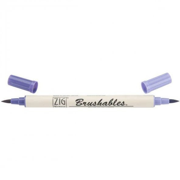 Zig Brushables 2 Renk Tonu Fırça Uçlu Marker Kalem 080 Pure Violet