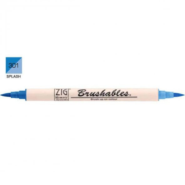 Zig Brushables 2 Renk Tonu Fırça Uçlu Marker Kalem 301 Splash