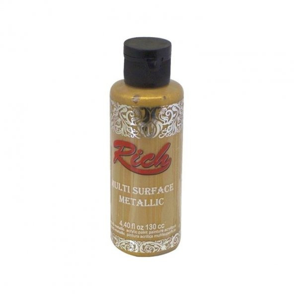 Rich Multi Surface Metalik Her Yüzey İçin Akrilik Boya 120 cc. 6506 ANTİK ALTIN