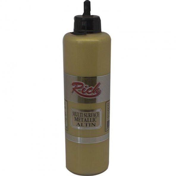 Rich Multi Surface Metalik Her Yüzey İçin Akrilik Boya 500 cc. 6504 ALTIN