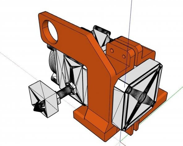 İ3-Rs 3D Yazıcı İçin Mk8 Ekstruder Montajı Plastik Aparat - 10