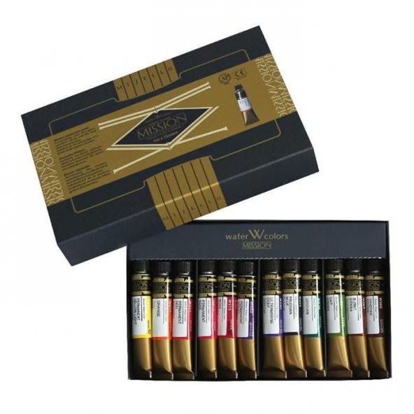 Mission Gold Class Pigment Suluboya 7mlx12 Renk