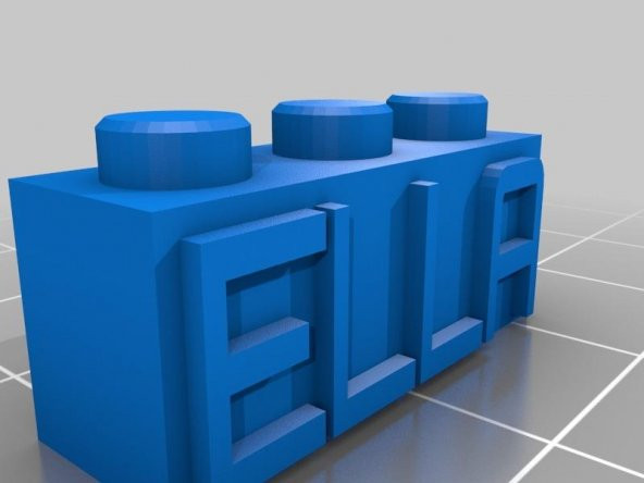 Ella 3X1 - Benim Özelleştirilmiş Lego Blok Kolye / Anahtarlık Plastik Aparat