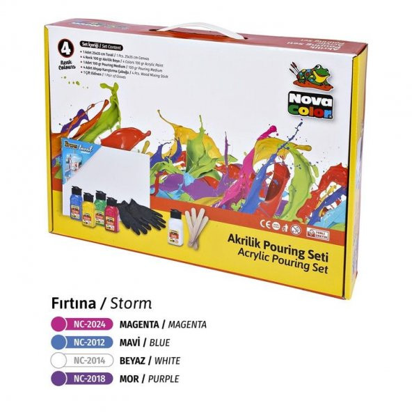 Nova Color Akrilik Pouring Set FIRTINA ürün görseli 1