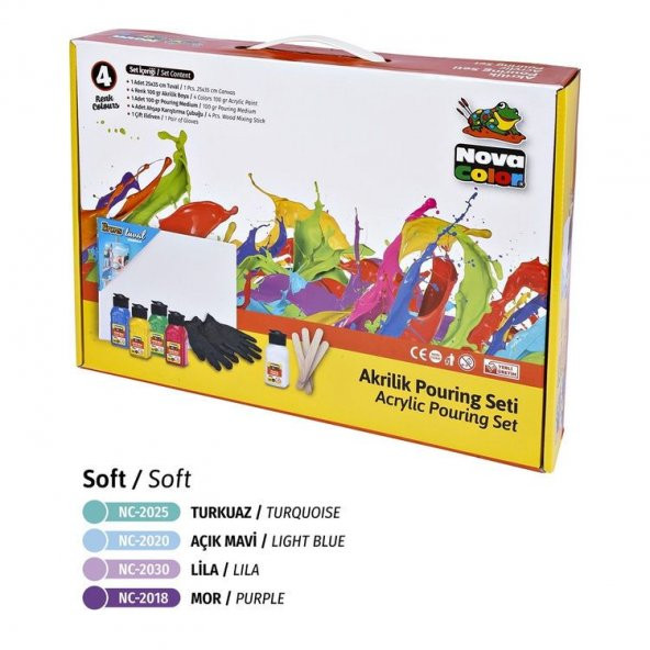 Nova Color Akrilik Pouring Set SOFT ürün görseli 1
